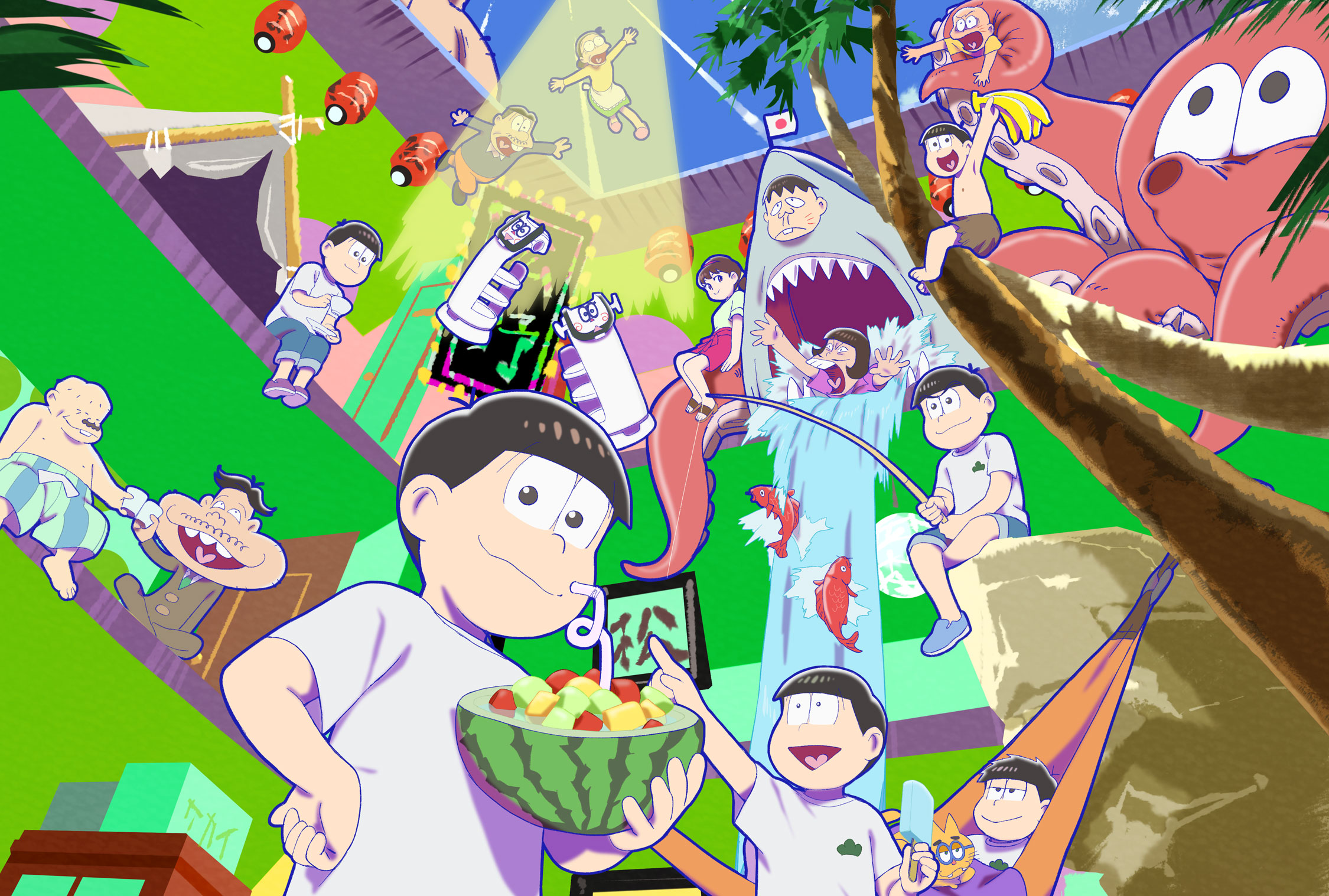 『おそ松さん』第4期 公式キービジュアル(6つ子集合)