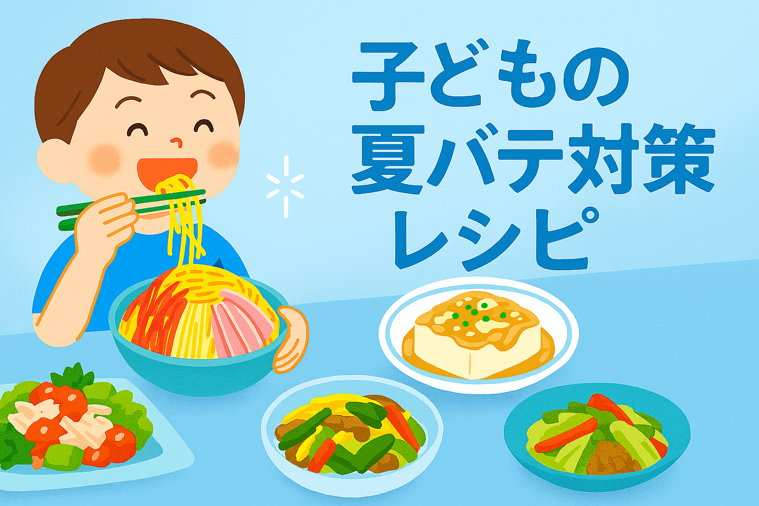 子ども向け冷たいおかずレシピ：夏にぴったりのひんやりごはん