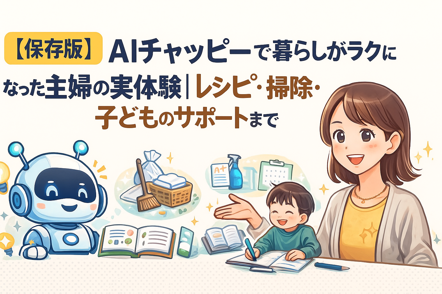 AIチャッピーの暮らし活用術を紹介するアイキャッチ画像