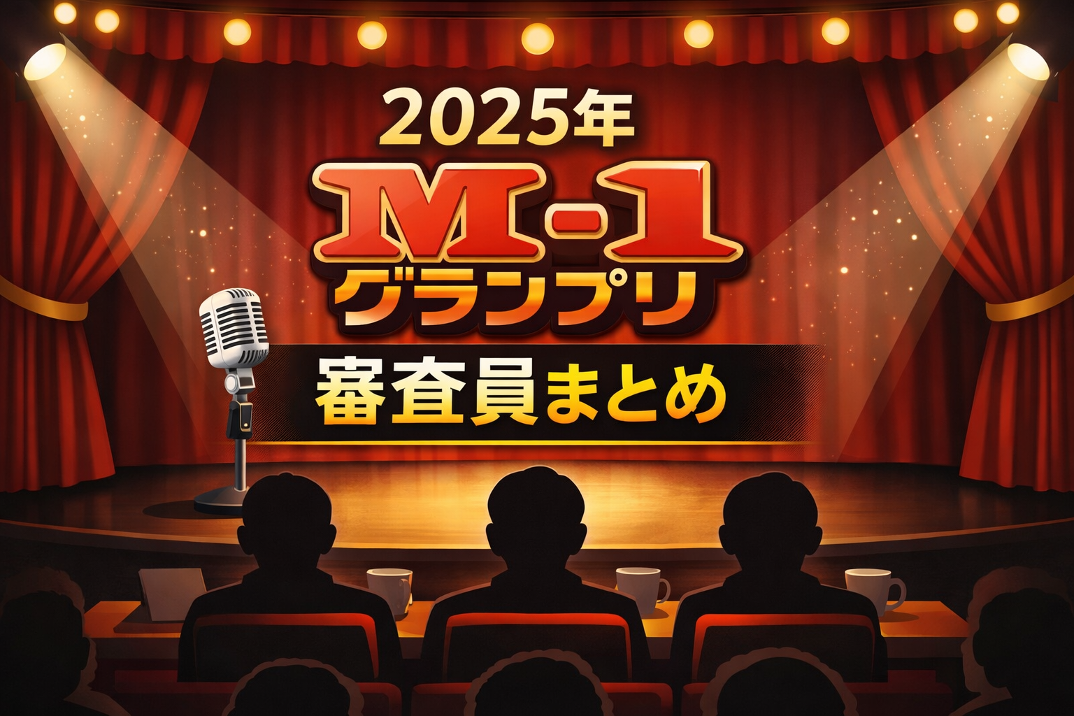 2025年M-1グランプリの審査員をまとめたアイキャッチ画像