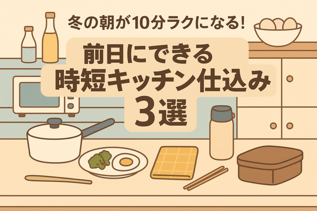 冬の朝を10分短縮するキッチン時短テクのアイキャッチ画像