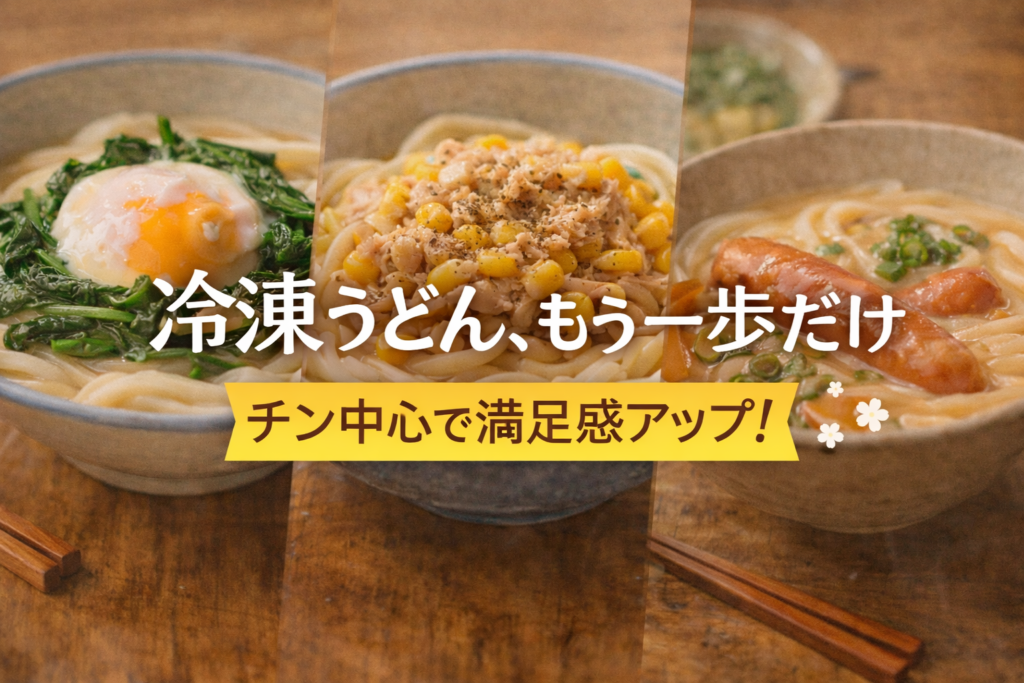 冷凍うどんの簡単なアイデアをまとめが画像