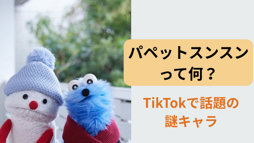 TikTokで話題のキャラクター・パペットスンスン