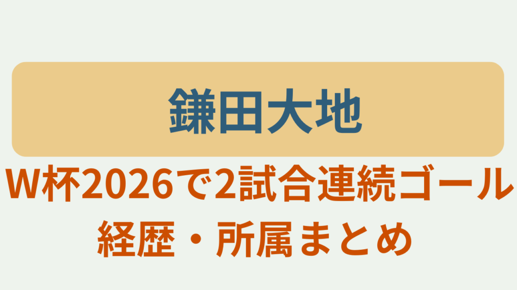 鎌田大地のプロフィールと経歴、オランダ戦の同点弾をまとめた記事のアイキャッチ画像