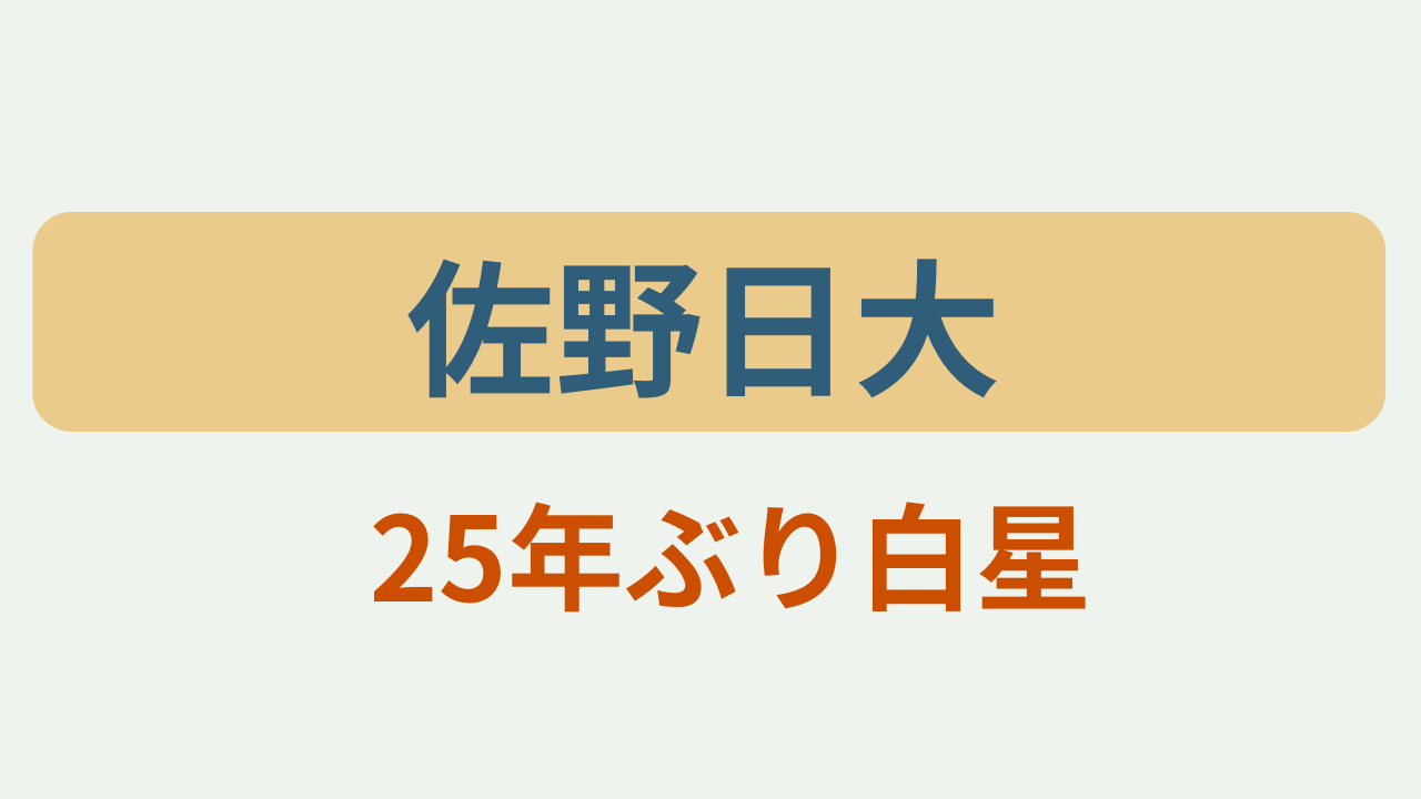 「佐野日大 25年ぶり白星」というテキストが入ったアイキャッチ画像